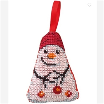 01-6260 Permin julepynt broderikit - Snemand